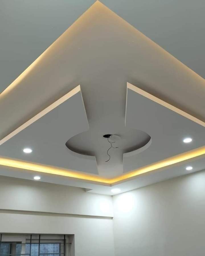 Embrace This Angular and Balanced False Ceiling Design